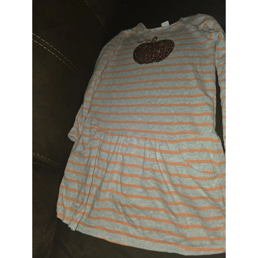 Gymboree fall autumn Halloween sparkle pumpkin dress size 12